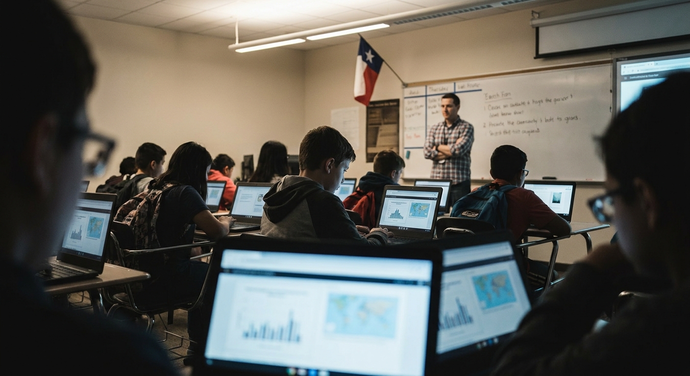 The Digital Civics Desert: Evaluating the Apps, Platforms, and Online Tools Texas Schools Use to Teach Government—and the Corporate and Ideological Interests Behind Them